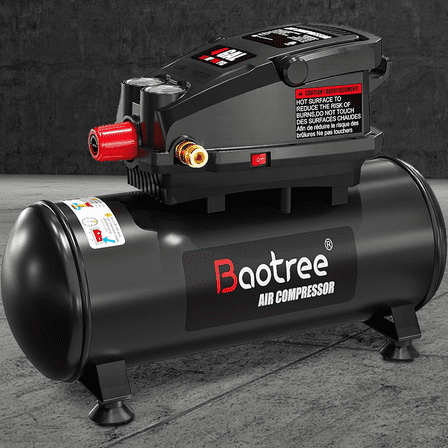 EAYSG 4 Gallon Portable Air Compressor, 110PSI Max, Oil-Free 0.5HP Motor, 0.6 SCFM @ 90 PSI, Quiet 70dB, for Car Tires, Spray Painting, Nail Guns & DIY Home Projects