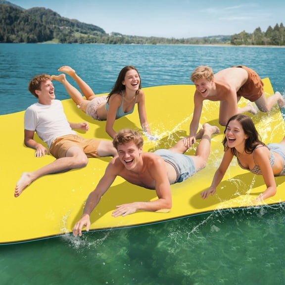 EAYSG Lily Pad Floating Mat - Floating Water Mat - 18 x 6 Ft Floating Mat for Lake, 3-Layer Tear-Resistant XPE Foam for Lake, Beach, Ocean, Pool
