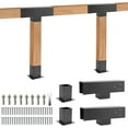 EAYSG Pergola Brackets Kit 4x4 BRRIY 3Way Right Angle Corner Bracket