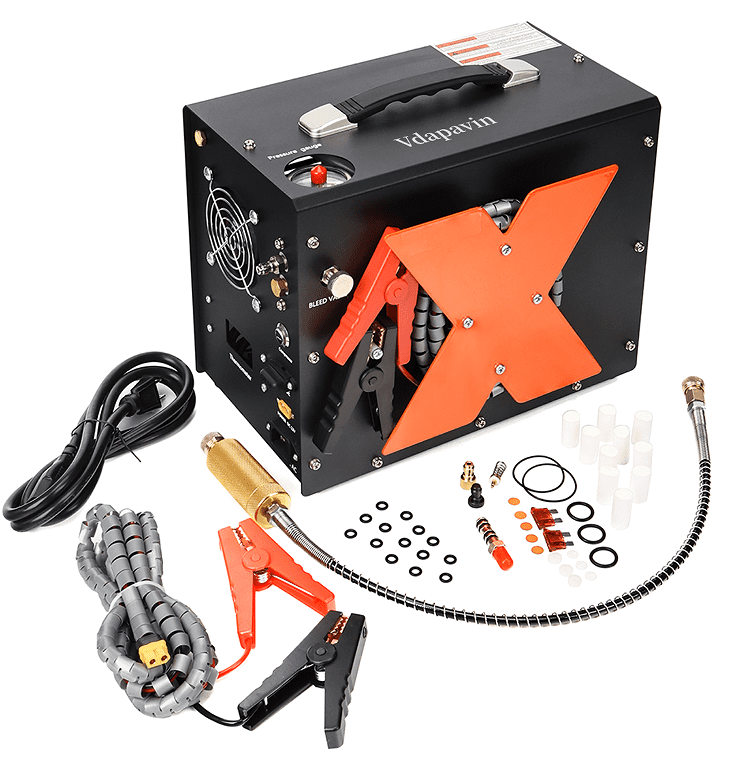 EAYSG Portable PCP Air Compressor 4500PSI, Dual Power 12V/AC 110V-240V ...