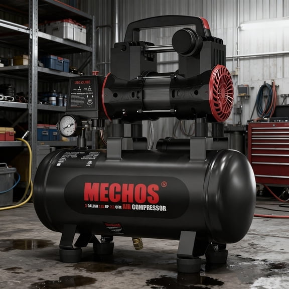 EAYSG Ultra Quiet 3 Gallon Air Compressor, 1.15 HP Oil-Free Portable Tank, 2.2 CFM @ 115 PSI, 110V – Compact Power for Garage, DIY, Tire Inflation, Nail Guns & More