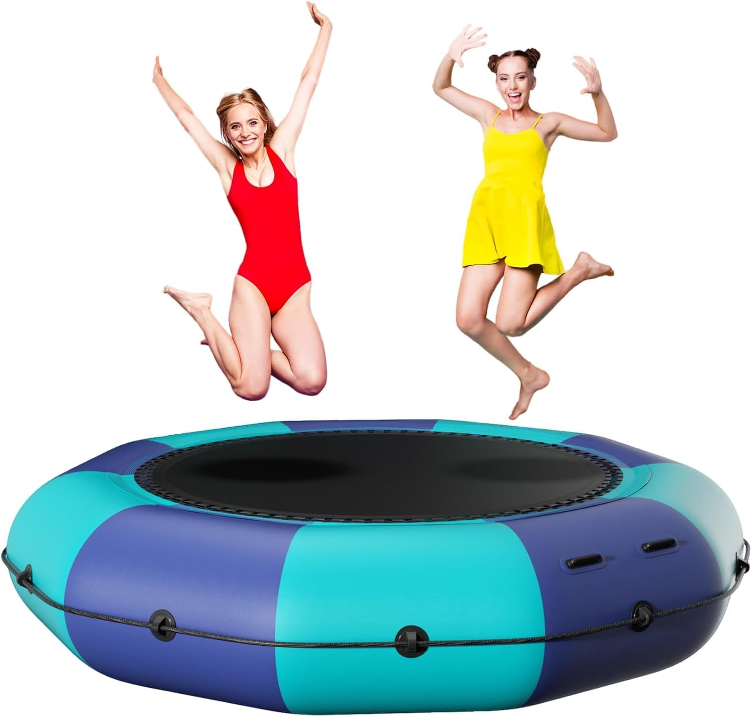 EAYSG Water Trampoline, Portable Inflatable Trampoline with 500W ...