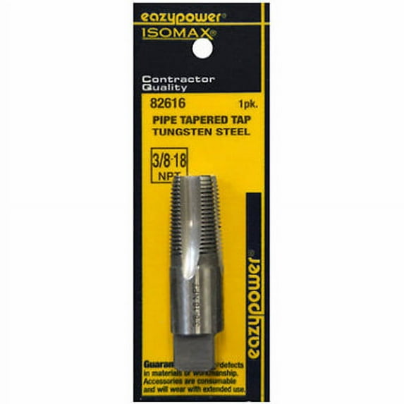 EAZYPOWER CORP 82616 3/8x18 National Pipe Thread Taper Tap