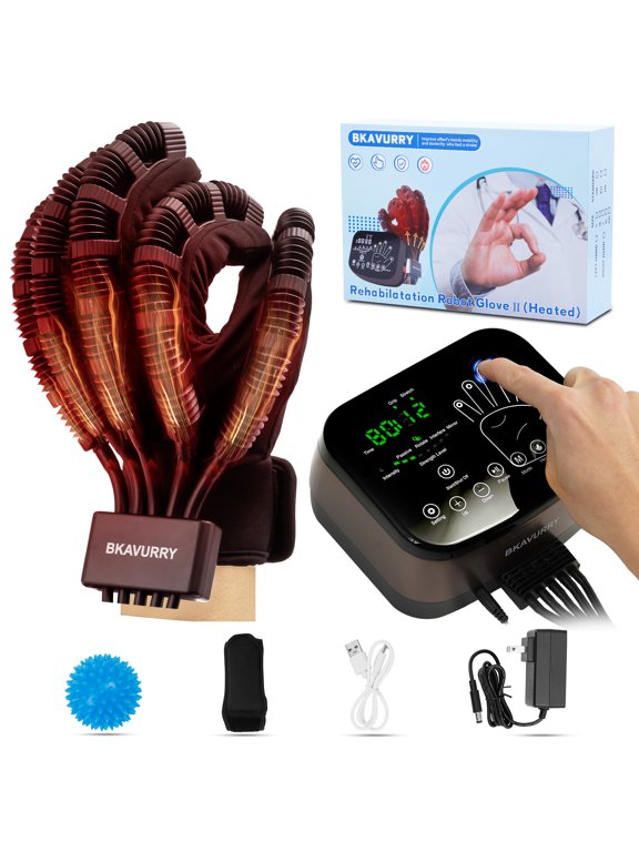Rehabilitation Robot Gloves Hand Stroke Recovery Heated,Memory Function Hemiplegia Robotic Glove Therapy Device for Adult