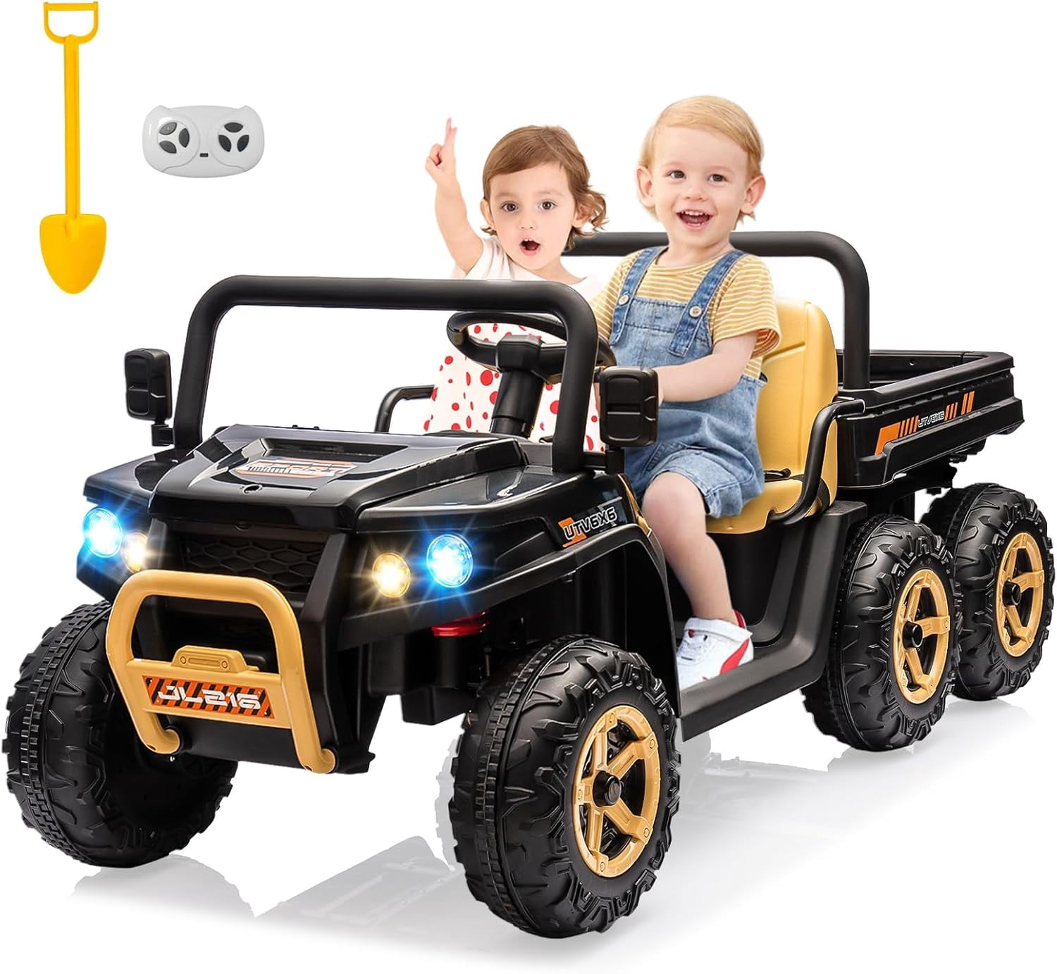 Walmart Ride EAstVita 6 Wheels 24V Ride on Car Ride on Dump Truck w/Parent Remote ...