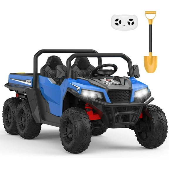 EAstVita Kids 24V Ride on Dump Truck, 24V Ride on Car with Remote Control, Electric Dump Bed and Extra Shovel, Ride on Tractors Car Toys