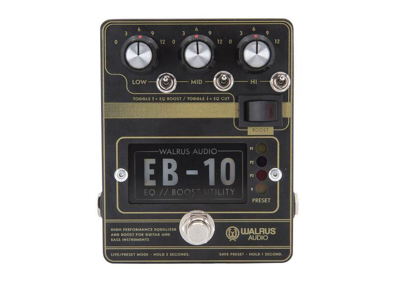 EB 10 Preamp/EQ/Boost Guitar Effect Pedal Matte Black