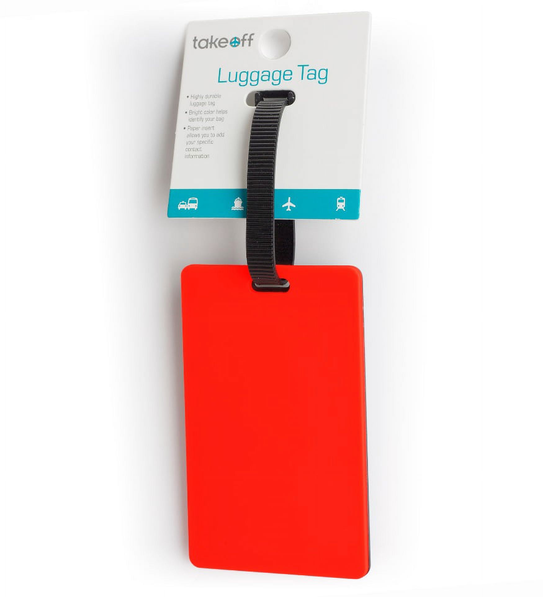 EB Brands Orange Luggage Tag