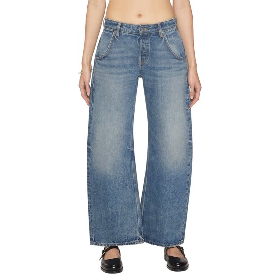 EB DENIM womens  Enzo Cropped Mid Rise Barrel Jean, 32