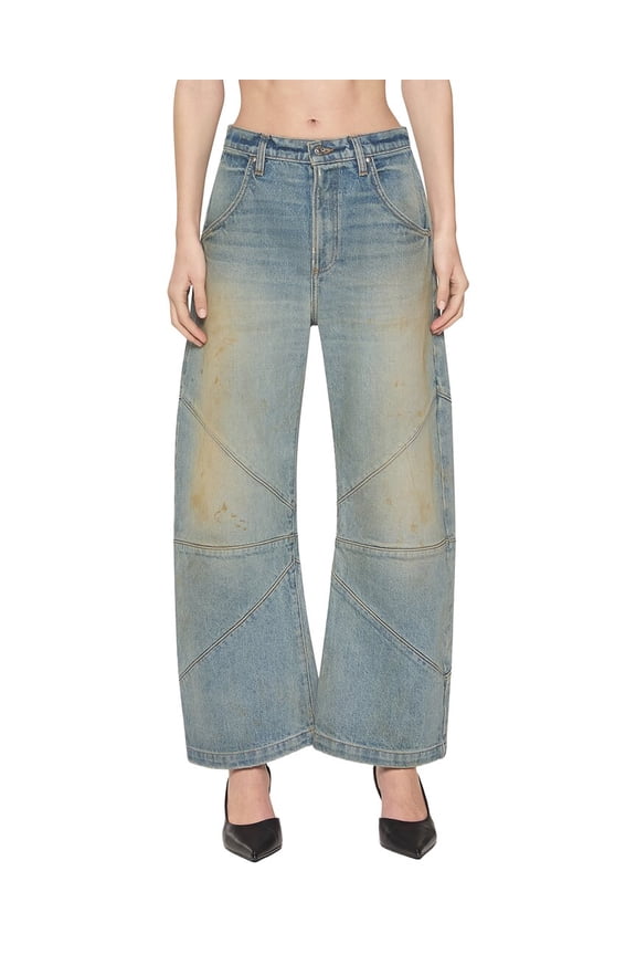 womens  Freddy Cropped Barrel Jean, 25