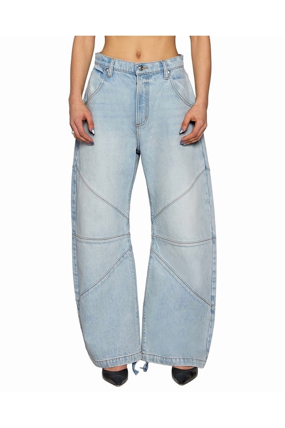 womens  Freddy Cropped Barrel Jean, 31