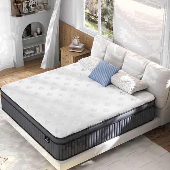 DAYBYI Twin Mattress 12 inch,Gel Memory Foam Hybrid Mattress in a Box,Individually Pocket Springs,Medium Firm,Pressure Relief,Comfort Sleep for Kids&Adult
