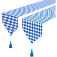 thumbnail image 1 of EBAOKUUP 2 Pack Oktoberfest Table Decor - 12 x71 Table Runner with Tassels - Dresser Scarves for Dinner Party (Oktoberfest Diamond, 2), 1 of 6