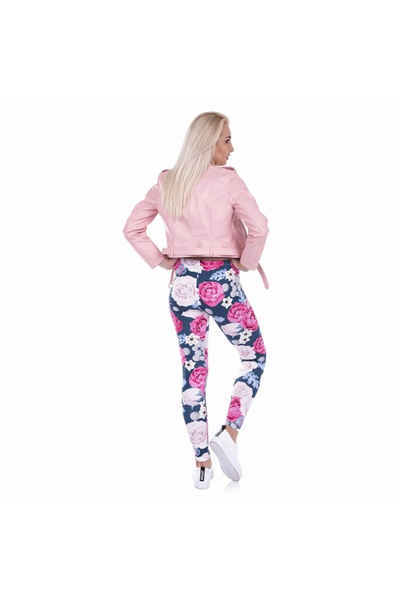EBAY Amazon Women's WISH Hot Selling Style Peony Print Leggings Yoga Pants