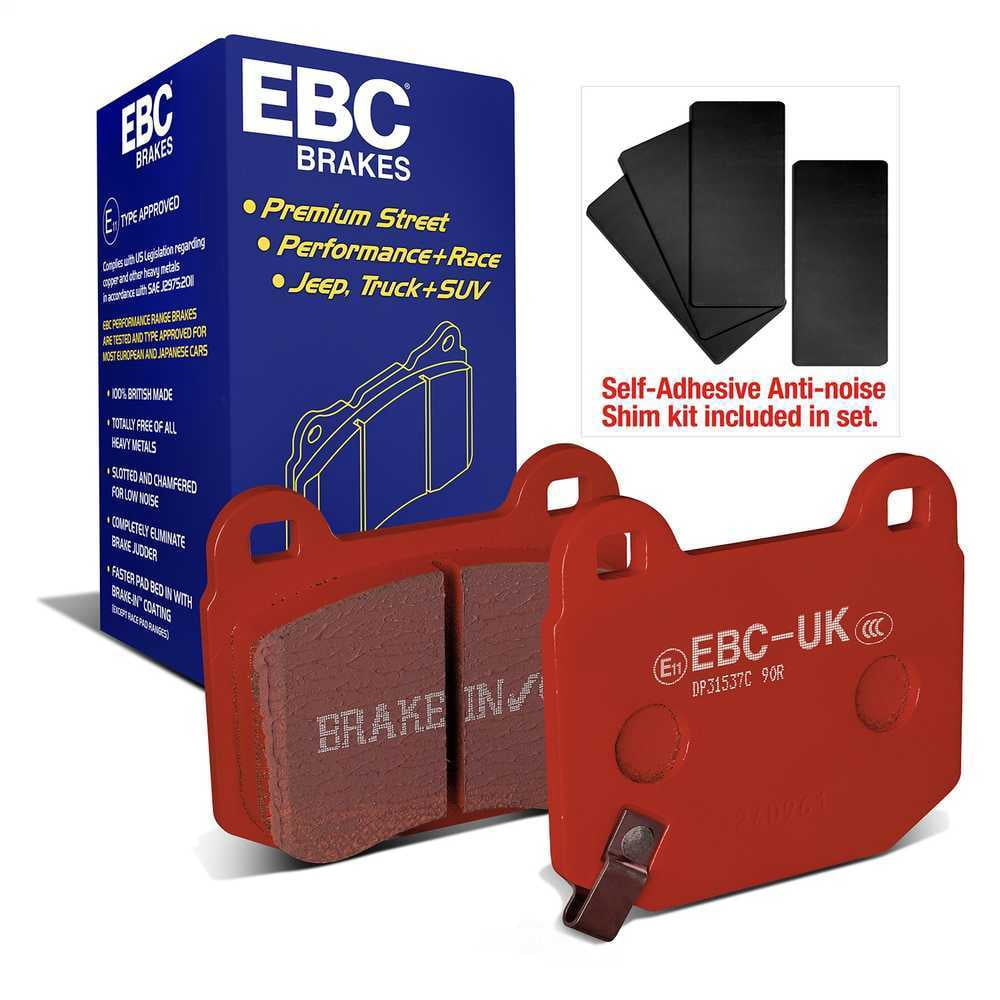 EBC 03-04 Infiniti G35 3.5 (Manual) (Brembo) Redstuff Rear Brake Pads Fits select: 2003-2014 SUBARU IMPREZA, 2003-2009 NISSAN 350Z