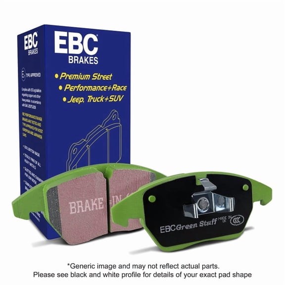 EBC 06-09 Mazda 6 2.3 Turbo (Mazdaspeed) Greenstuff Front Brake Pads