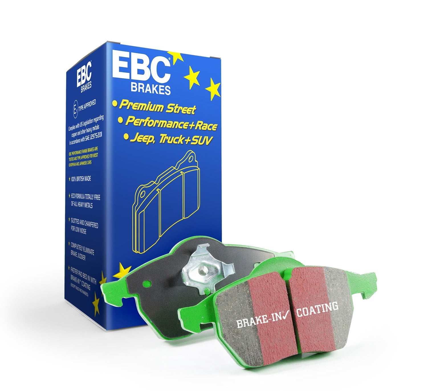 EBC 08-11 Chrysler Town & Country 3.3 Greenstuff Front Brake Pads