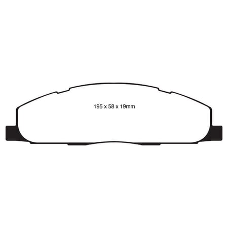EBC 09-11 Dodge Ram 2500 Pick-up 5.7 2WD/4WD Ultimax2 Rear Brake Pads Fits select: 2013-2020 RAM 3500, 2009-2012 DODGE RAM 3500