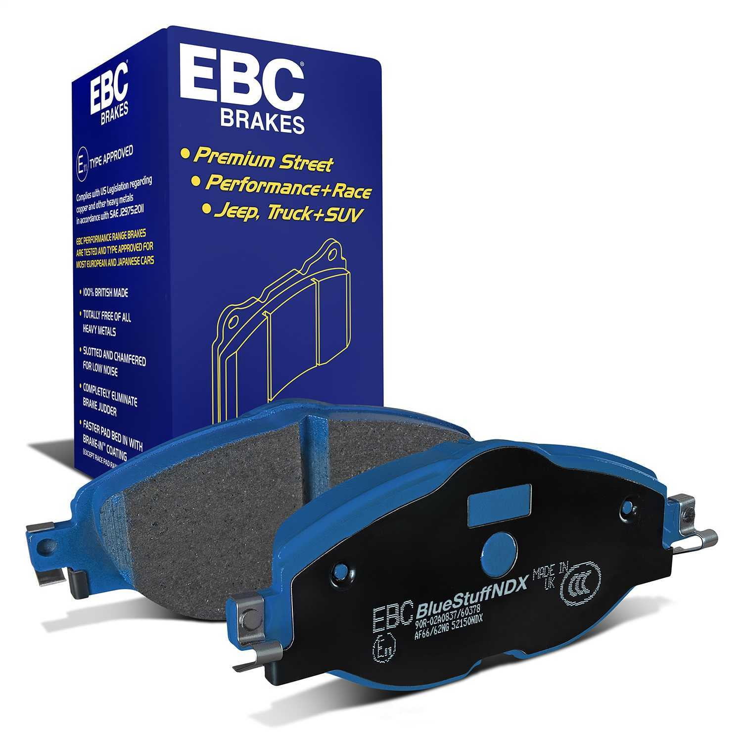 EBC 14-20 Audi A3 1.8T Bluestuff Front Brake Pads - DP52150NDX Fits select: 2022-2023 VOLKSWAGEN TAOS, 2019 VOLKSWAGEN JETTA S