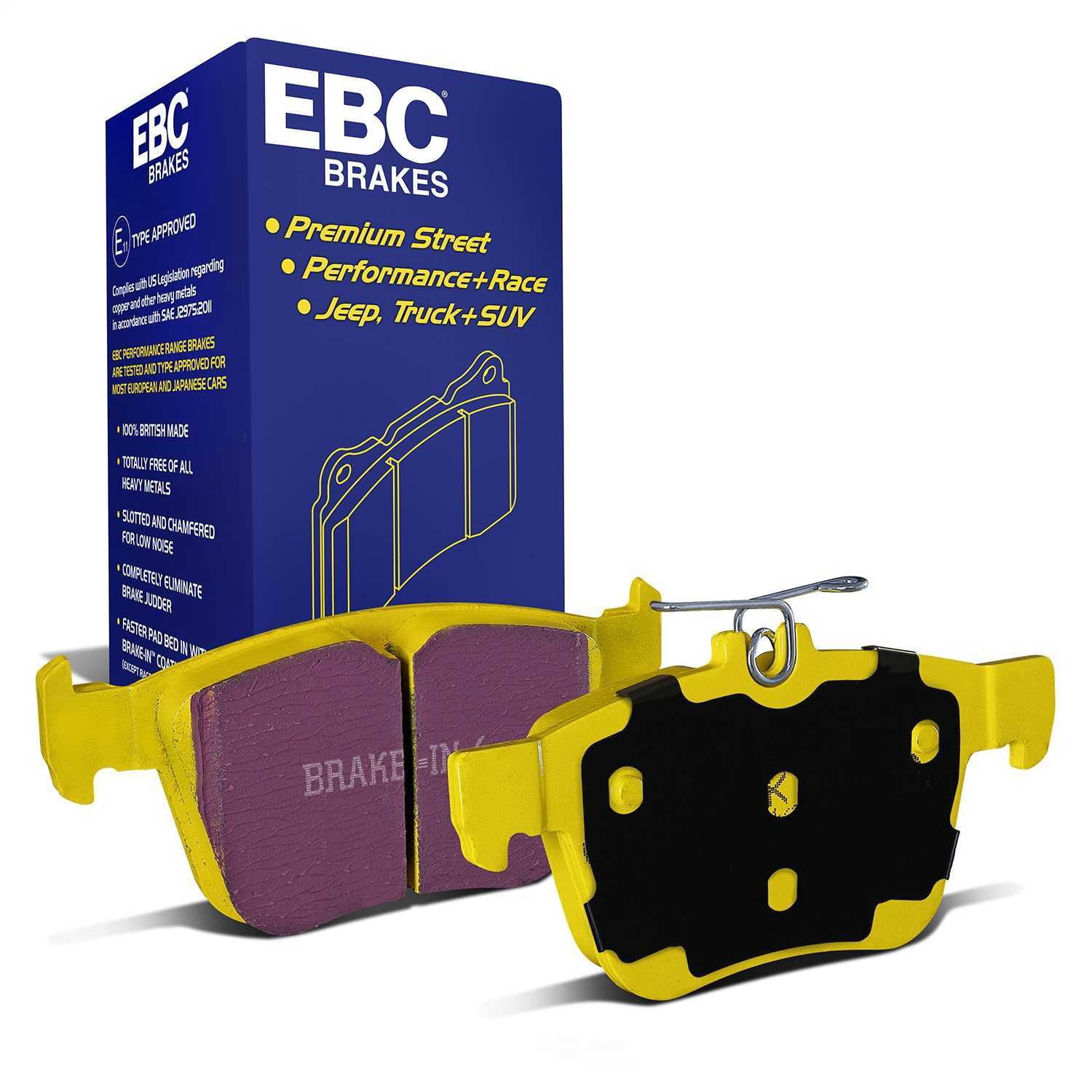 EBC 14+ Audi A3 1.8 Turbo Yellowstuff Rear Brake Pads Fits select: 2019-2022 VOLKSWAGEN JETTA, 2018-2023 VOLKSWAGEN TIGUAN