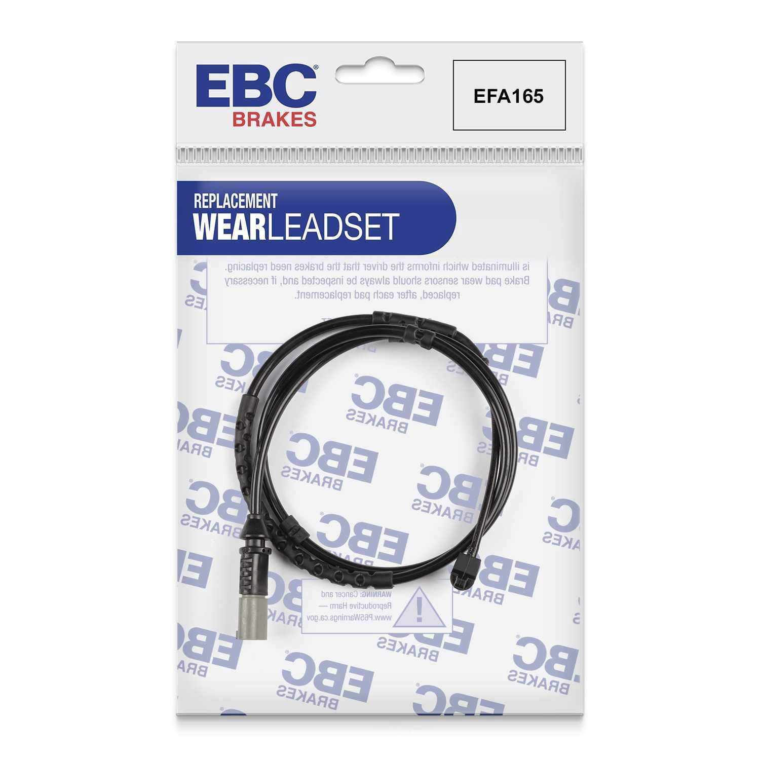 EBC Brakes EFA165 Brake Wear Lead Sensor Kit, For FMSI Pad No. D1656