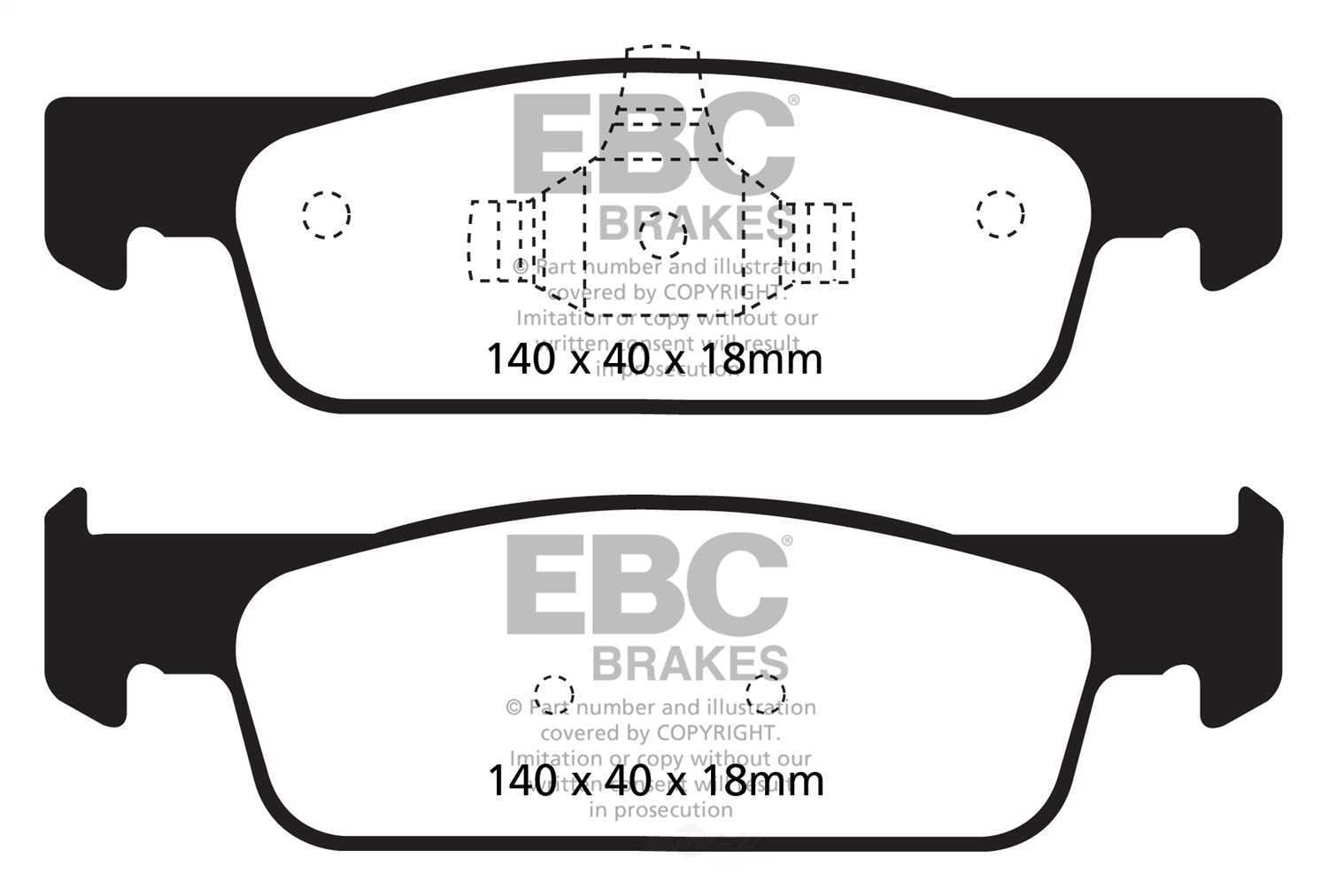 EBC Brakes DP22146 Greenstuff 2000 Series Sport Brake Pads