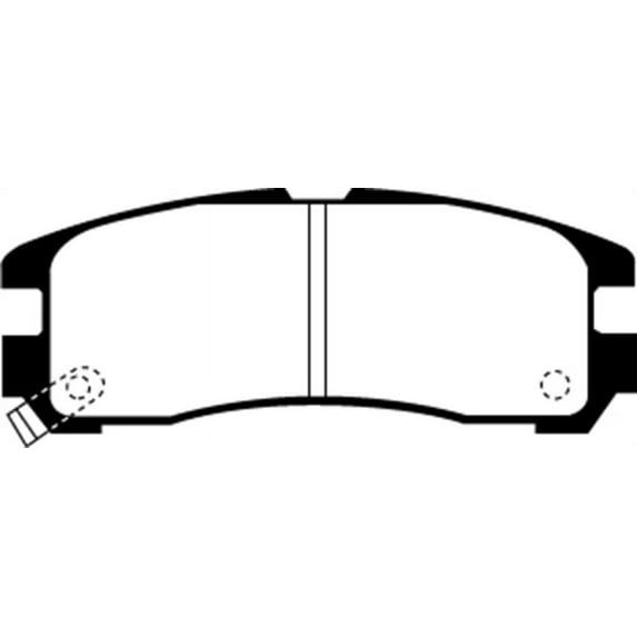 EBC 95-99 Chrysler Sebring Coupe 2.0 Redstuff Rear Brake Pads Fits select: 1995-2012 MITSUBISHI ECLIPSE, 2001-2006 DODGE STRATUS