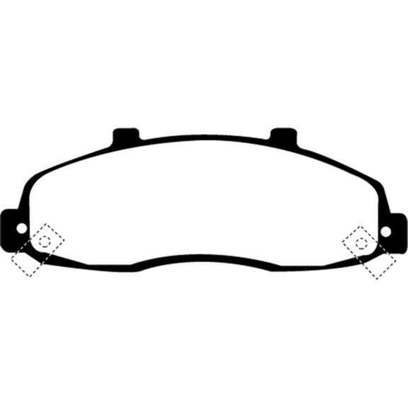 EBC 98-99 Ford F150 4.2 (2WD) (Rear Wheel ABS) Greenstuff Front Brake Pads Fits select: 2013 KIA OPTIMA, 2004 FORD F-150 HERITAGE