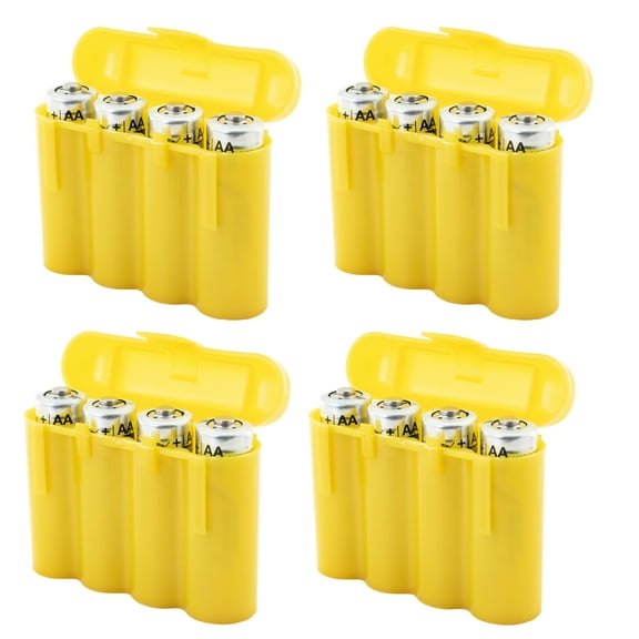 EBC Battery 4 Gold Plastic AA AAA Battery Holder Box Storage Cases