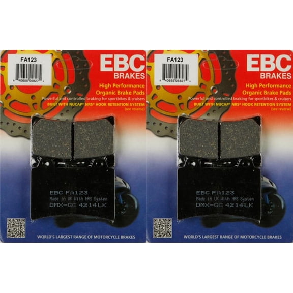 EBC Brake Pad Front Kit FA123 for Yamaha Royal Star Venture 1300 1999-2007