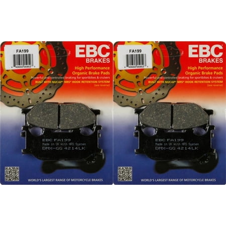 EBC Brake Pad Front Kit FA199 for Yamaha V-Star 1100 Custom 1999-2008