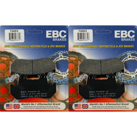 EBC Brake Pad Front Kit FA69/2 for Honda Gold Wing 1100 Aspencade 1982-1983