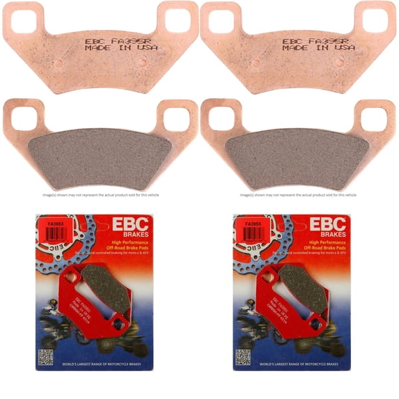 EBC Brake Pad Front and Rear Kit FA395SV-FA395X for Arctic Cat 500 4x4 AT TBX 2008