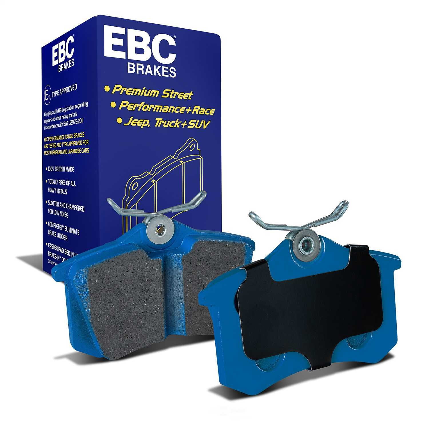EBC Brakes Bluestuff NDX Trackday Brake Pad Set Fits select: 1999-2005,2010-2018 VOLKSWAGEN JETTA