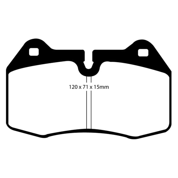 EBC Brakes Bluestuff NDX Trackday Brake Pad Set Fits select: 2003-2006 NISSAN SENTRA, 2003-2004 INFINITI G35