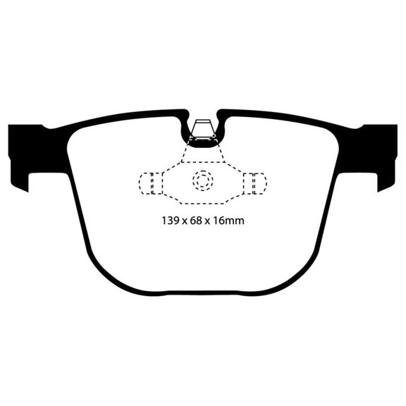 EBC Brakes Bluestuff NDX Trackday Brake Pad Set Fits select: 2008-2010 BMW 535, 2006-2009 BMW 750