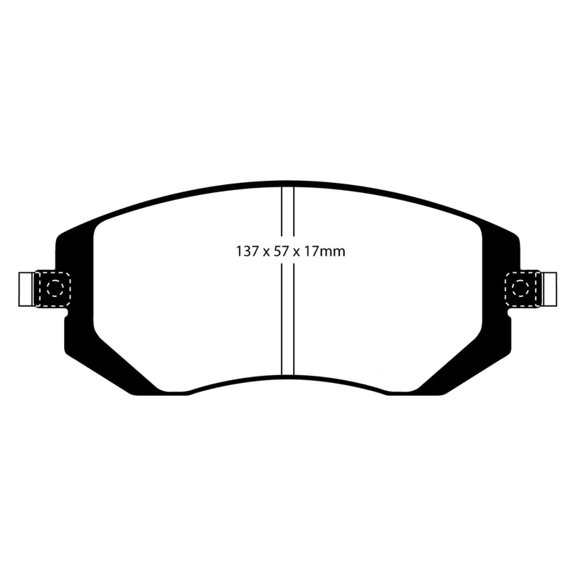 EBC Brakes Bluestuff NDX Trackday Brake Pad Set Fits select: 2008-2012 SUBARU OUTBACK, 2009-2010 SUBARU FORESTER