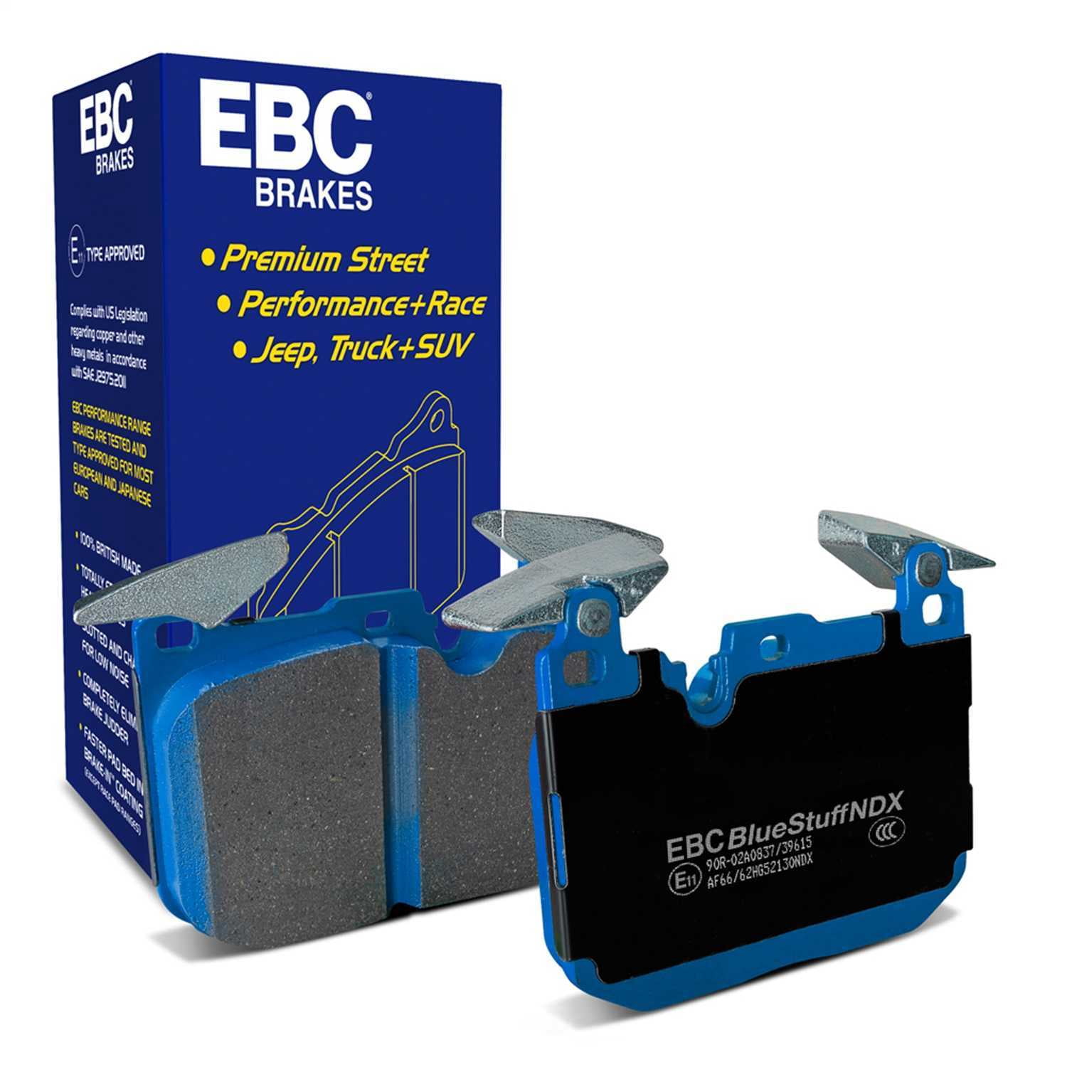 EBC Brakes Bluestuff NDX Trackday Brake Pad Set Fits select: 2013-2018 BMW 328, 2019 BMW 330I