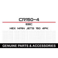 thumbnail image 1 of EBC Brakes  CR150-4; Hex Main Jets #150 4-Pack, 1 of 2