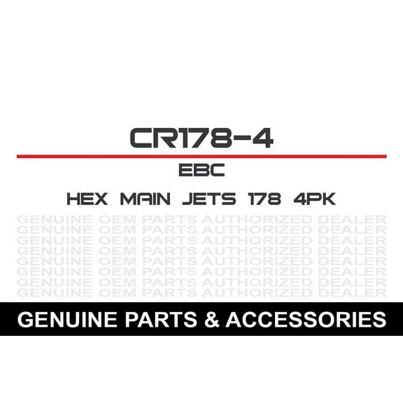 EBC Brakes CR178-4 Jets & Jet Kits