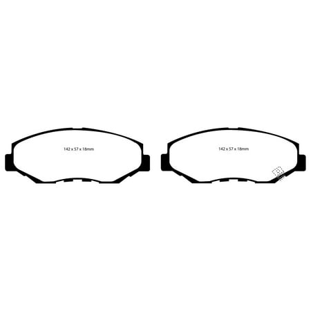 EBC Brakes DP41655R Yellowstuff Street And Track Brake Pads Fits select: 2012-2021 HONDA CIVIC, 2012-2016 HONDA CR-V