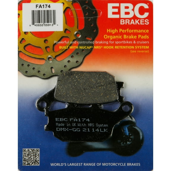 EBC Brakes Organic Brake Pad FA174