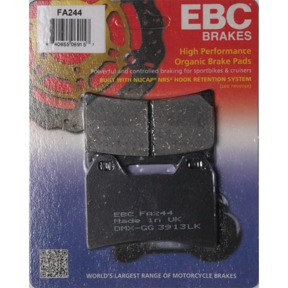 EBC Brakes FA244; Brake Pads