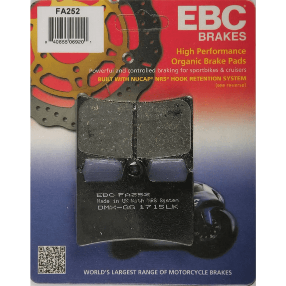 EBC Brakes Organic Brake Pad FA252