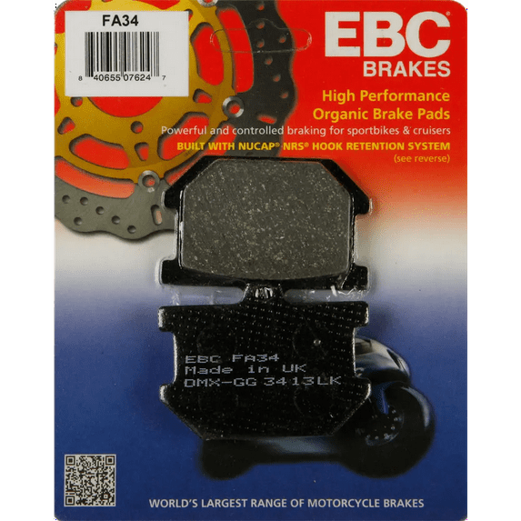 EBC Brakes Organic Brake Pad FA34