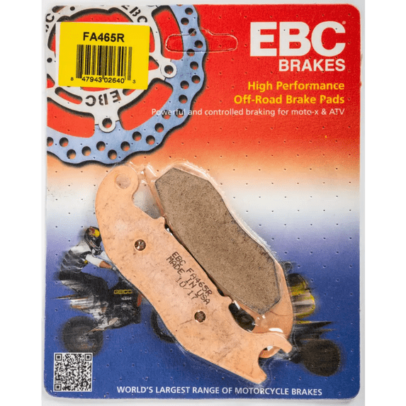 EBC Brakes FA465R R Series Sintered Disc Brake Pad, Black, 1x1x1