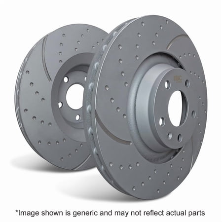 EBC Brakes GD Series Slotted and Dimpled Sport Rotors (Pair) Fits select: 2010-2015 CHEVROLET CAMARO, 2012-2013 BUICK REGAL