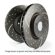 EBC Brakes GD Series زوج من الدوارات الرياضية المشقوقة والمقلصة