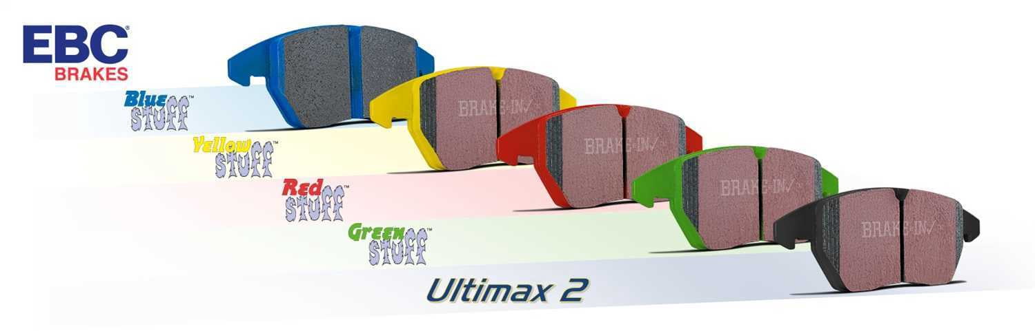 EBC Brakes DP22235 Greenstuff 2000 Series Sport Brake Pads, FMSI Pad No. D1762 Vented 300mm Dia