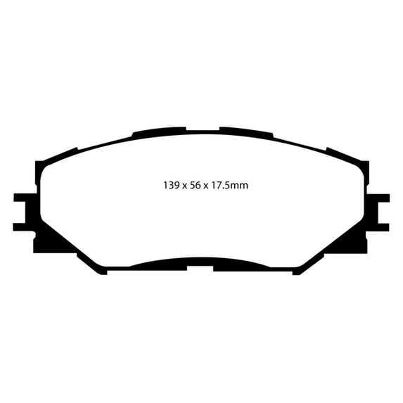 EBC Brakes Greenstuff 6000 Series Heavy Duty 4x4/SUV/Light Truck Brake Pad Set Fits select: 2006-2018 TOYOTA RAV4